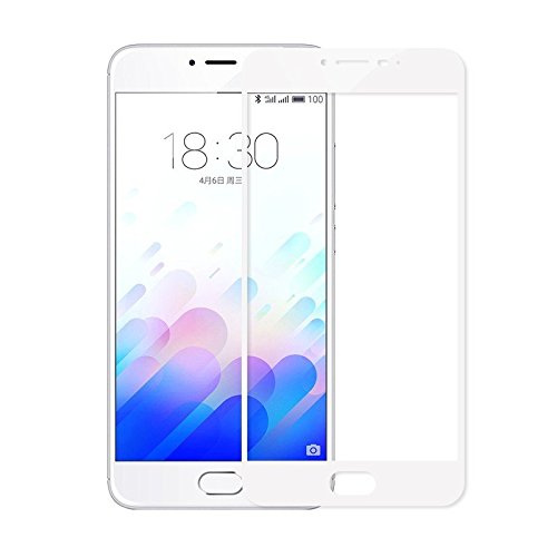 Meizu m3 Note Kaira 2.5D curved White colour 0.3mm Pro+ High Transparency Tempered Glass Screen Protector